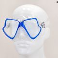 Mares Wahoo snorkelling mask clear and navy blue 411238 8