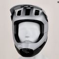 Bicycle helmet POC Otocon Race MIPS argentite silver/uranium black matt 9