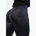 Women's leggings NEBBIA Glossy Look Bubble Butt volcanic black 6