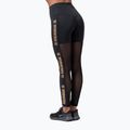 Women's training leggings NEBBIA Gold Mesh black 8290110 2
