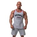 Women's training tank top NEBBIA Old-School Muscle Tank Top light grey