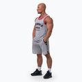 Women's training tank top NEBBIA Old-School Muscle Tank Top light grey 3