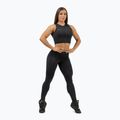 Women's training top NEBBIA Mesh Intense black/gold 2