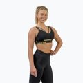 NEBBIA Iconic Intense black/gold fitness bra 2