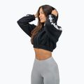 Women's NEBBIA Crop Hoodie Iconic black