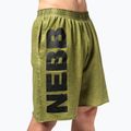 Men's training shorts NEBBIA Washed-Off NO BS green 4