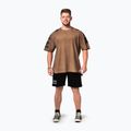 Men's training shirt NEBBIA Washed-Off Lifting Club light brown 2