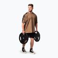 Men's training shirt NEBBIA Washed-Off Lifting Club light brown 5