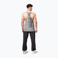 Men's training tank top NEBBIA Washed-Off Stringer Max Out light grey 3