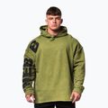 Men's training sweatshirt NEBBIA Washed-Off Hoodie NO BS green