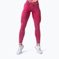 Women's training leggings NEBBIA Washed High Waisted Legacy red
