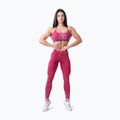 Women's training leggings NEBBIA Washed High Waisted Legacy red 2