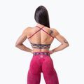 Women's training leggings NEBBIA Washed High Waisted Legacy red 4