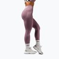 Women's training leggings NEBBIA Flow Seamless Hight Waist Push Up pink 4