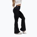 Women's training leggings NEBBIA Flow Seamless High Waist Sculpting Flared Black 4