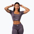 Women's training top  NEBBIA Flow Seamless dark grey