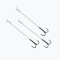 Delphin Bomb Twisto Rigs tungsten leader 3 pcs black 669004008 2