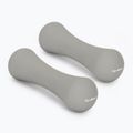 Dumbbells GymBeam Neoprene Dumbbells 2 x 1 kg light grey