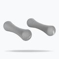 Dumbbells GymBeam Neoprene Dumbbells 2 x 1 kg light grey