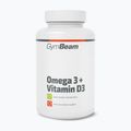 Fatty acids + vitamin D3 dietary supplement GymBeam Omega 3 + D3 90 caps