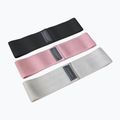 Training bands set GymBeam Booty Band - Beast Pink black/grey/pink