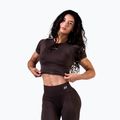 Women's training top  NEBBIA Power dark brown