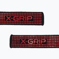Weightlifting straps GymBeam X-Grip black/red 2