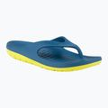 Men's Coqui Zucco niagara blue/citrus flip flops 7