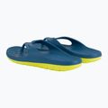 Men's Coqui Zucco niagara blue/citrus flip flops 9