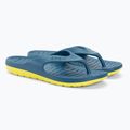 Men's Coqui Zucco niagara blue/citrus flip flops 4