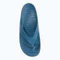 Men's Coqui Zucco niagara blue/citrus flip flops 6