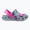 Coqui Little Frog mid.grey/fuchsia love/amulet children's sandals 9