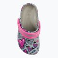 Coqui Little Frog mid.grey/fuchsia love/amulet children's sandals 7