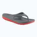 Men's Coqui Zucco dark grey/red flip flops 7