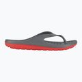 Men's Coqui Zucco dark grey/red flip flops 8