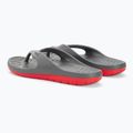 Men's Coqui Zucco dark grey/red flip flops 3