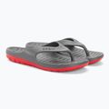 Men's Coqui Zucco dark grey/red flip flops 4