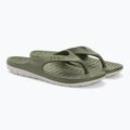 Men's Coqui Zucco dark army green/stone flip flops 4