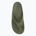 Men's Coqui Zucco dark army green/stone flip flops 6