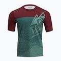 Men's SILVINI Denno burgundy-green cycling jersey 3121-MD1803/92432