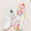 Men's badminton shoes Mizuno Wave Claw Neo 2 white / lunar rock / high vis pink 12
