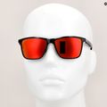Red Bull Spect Wing Blade shiny black/brown with red mirror cycling glasses 10