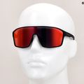 Red Bull Spect Daft matt metallic black/blue with red/purple mirror cycling glasses 8