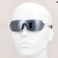 Tifosi Slice matte white/smoke/ac red/clear cycling glasses 8