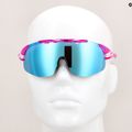Tifosi Sledge Lite Clarion crystal pink/clarion blue/ac red/clear cycling glasses 11