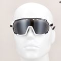 Tifosi Sledge matte white/smoke/ac red/clear cycling glasses 9