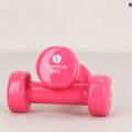 Set of dumbbells 2 kg 2 pcs. Sveltus Epoxy pink 1182 6