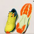 HOKA men's running shoes Zinal evening primrose/blue coral 11