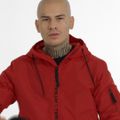 Men's Pitbull West Coast Overpark Hooded jacket red 11