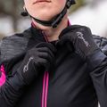 Women's cycling gloves Rogelli Laval Mid Season LW Windproof black 3